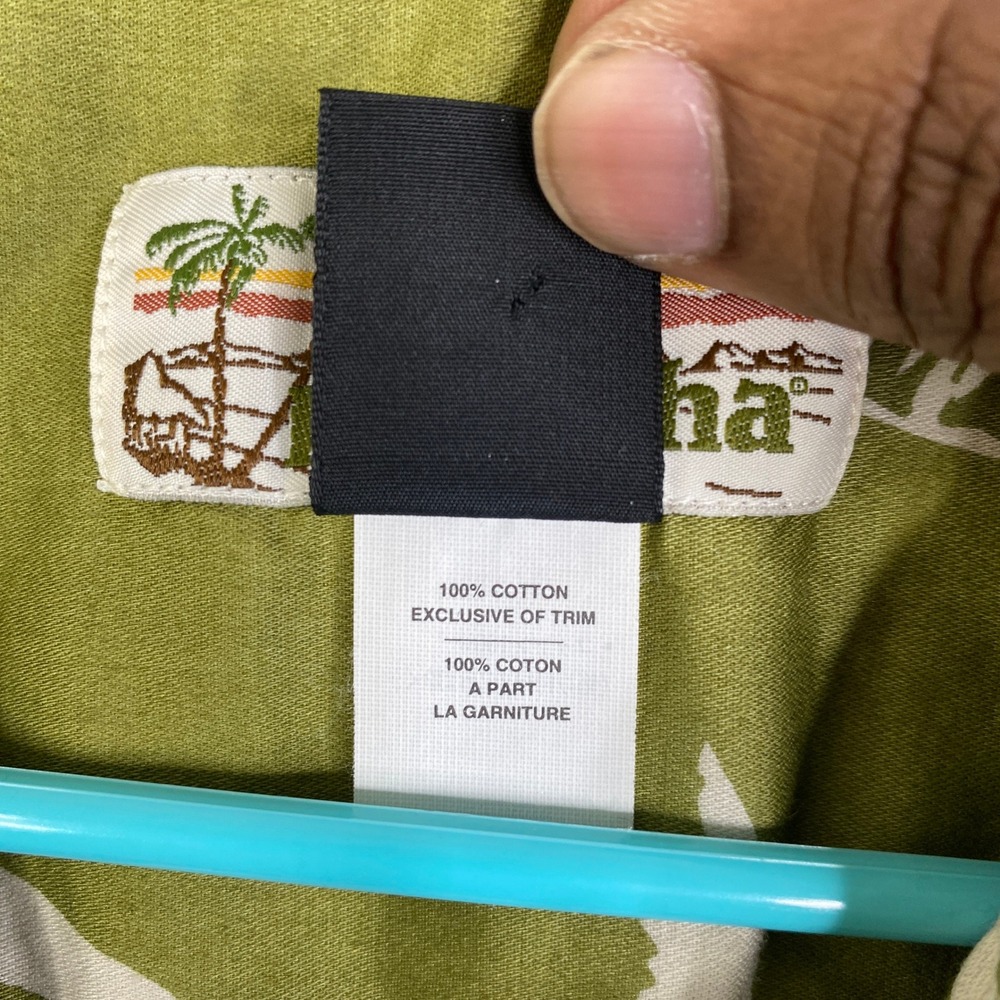 Patagonia Pataloha Mens Large Tropical Cotton Aloha Shirt L VTG 90's Early 2000s - Picture 3 of 7